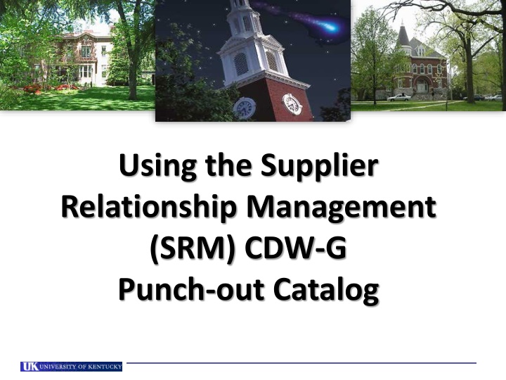 using the supplier relationship management