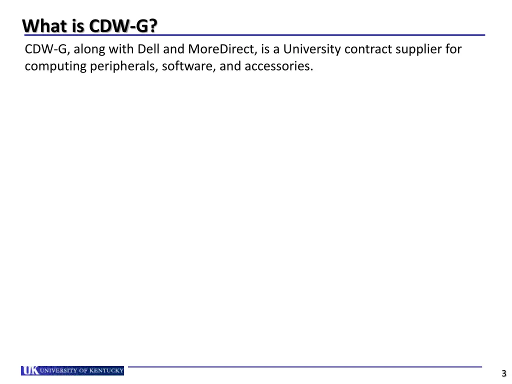 what is cdw g cdw g along with dell