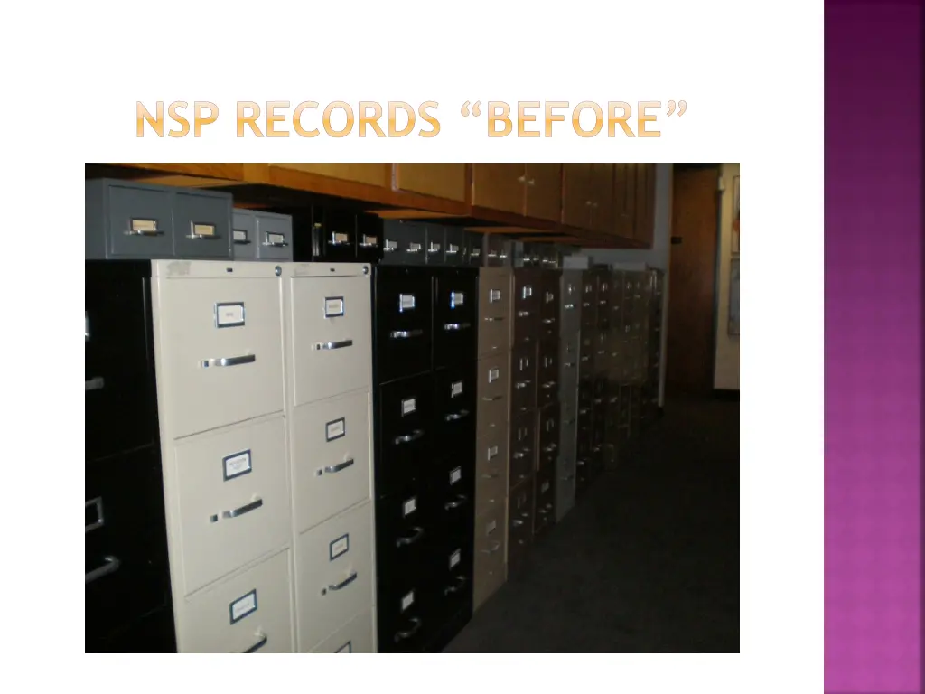 nsp records before
