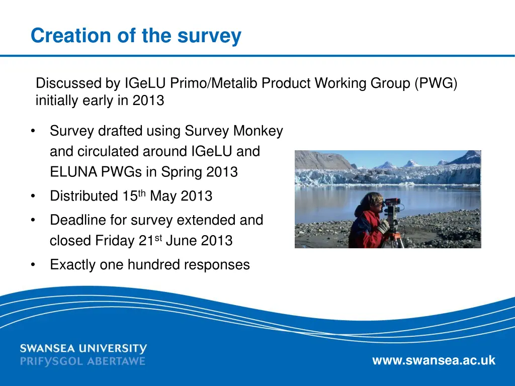 creation of the survey