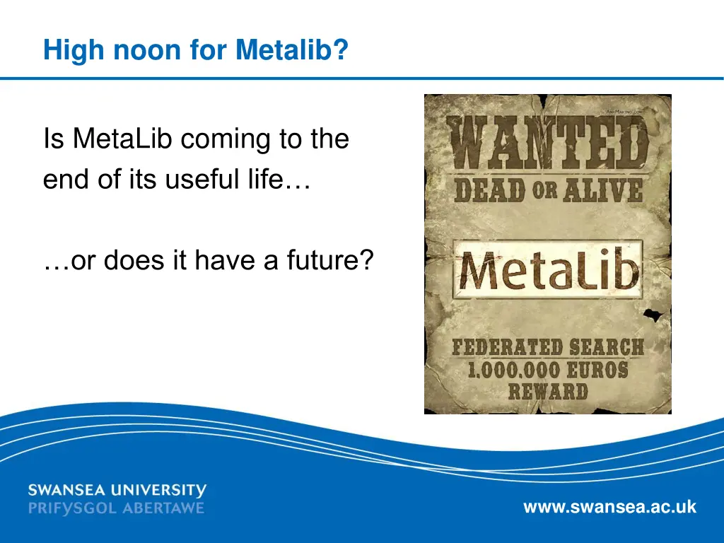 high noon for metalib