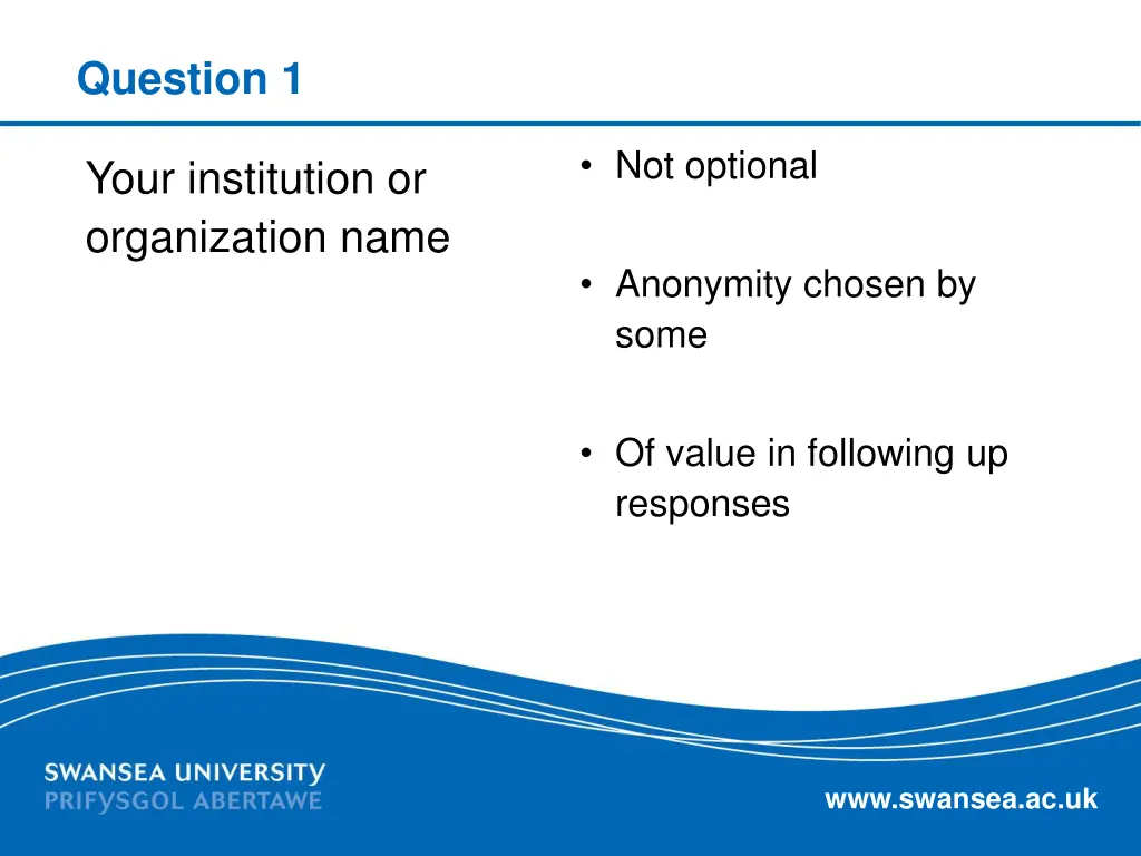 question 1