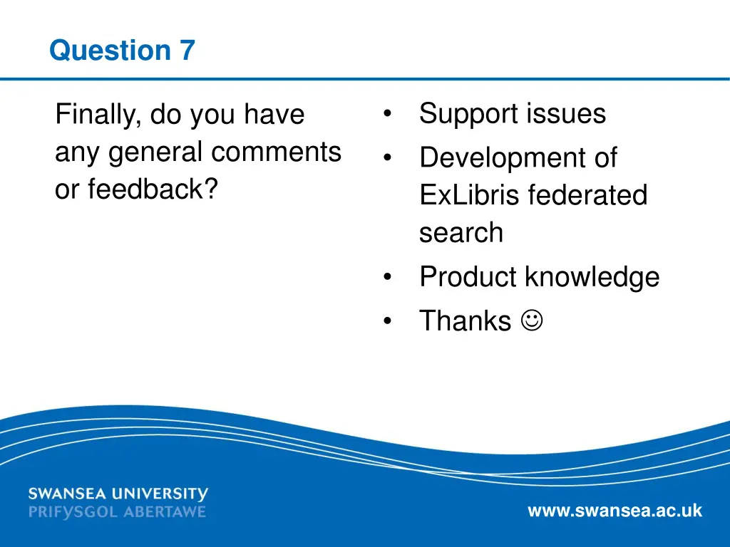question 7