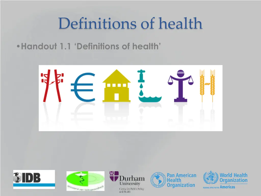 definitions of health