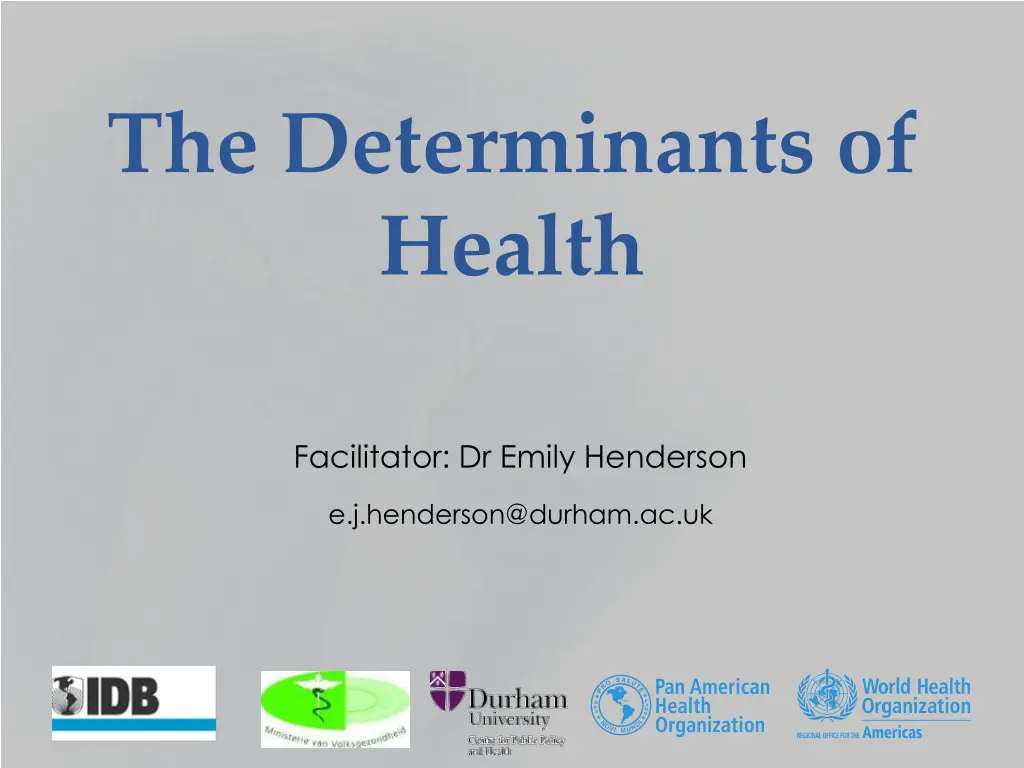 the determinants of health