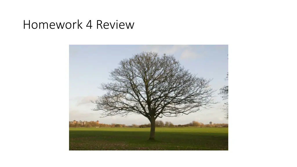 homework 4 review