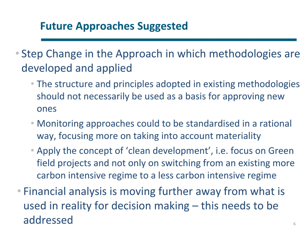 future approaches suggested 1