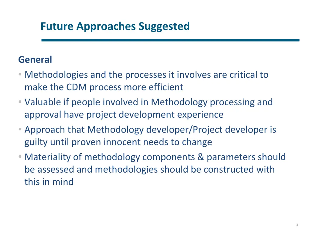 future approaches suggested