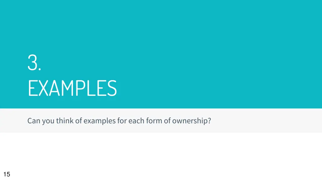3 examples