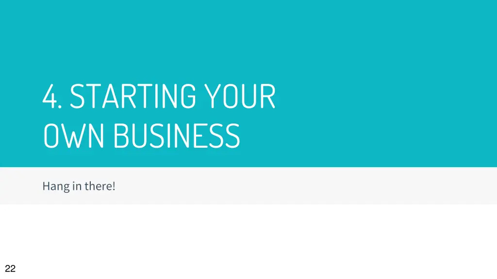 4 starting your own business