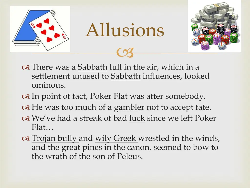 allusions