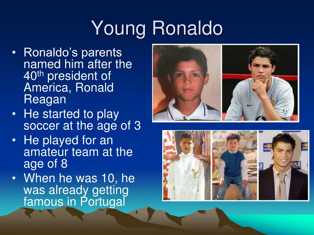 young ronaldo