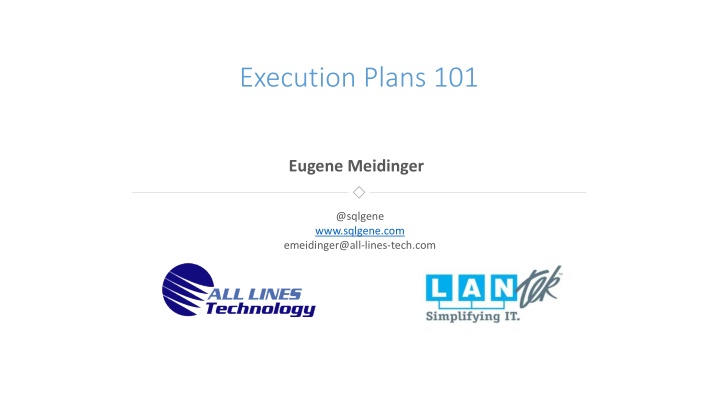 execution plans 101