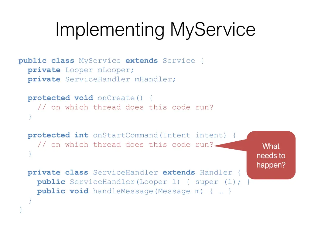 implementing myservice 3