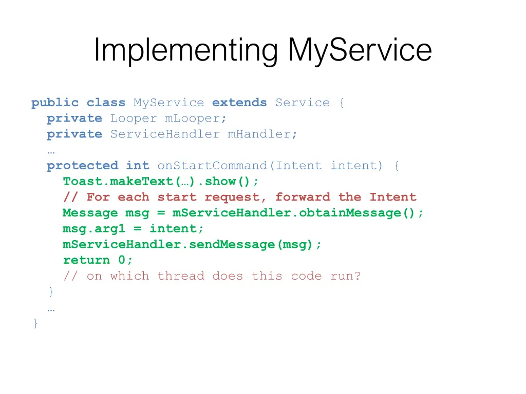 implementing myservice 4