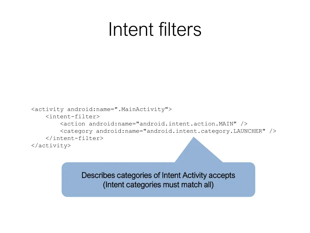 intent filters 1