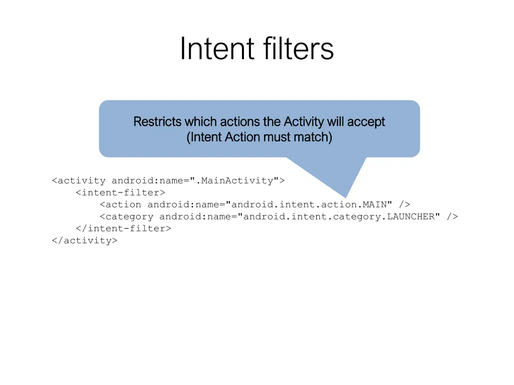intent filters