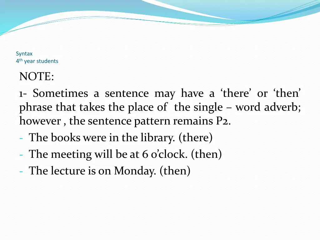 syntax 4 th year students 11