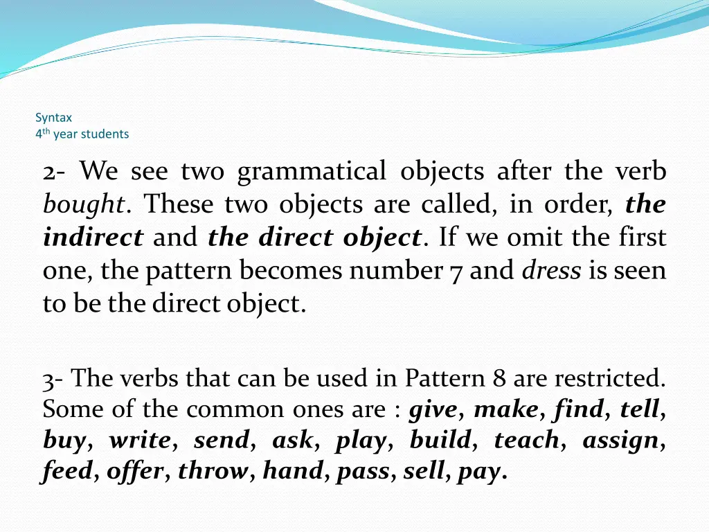 syntax 4 th year students 28