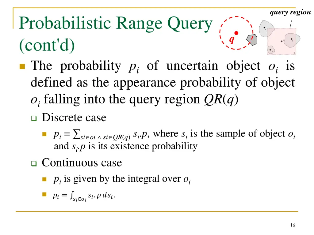 query region