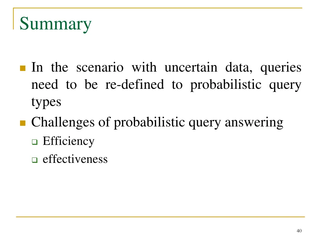 summary