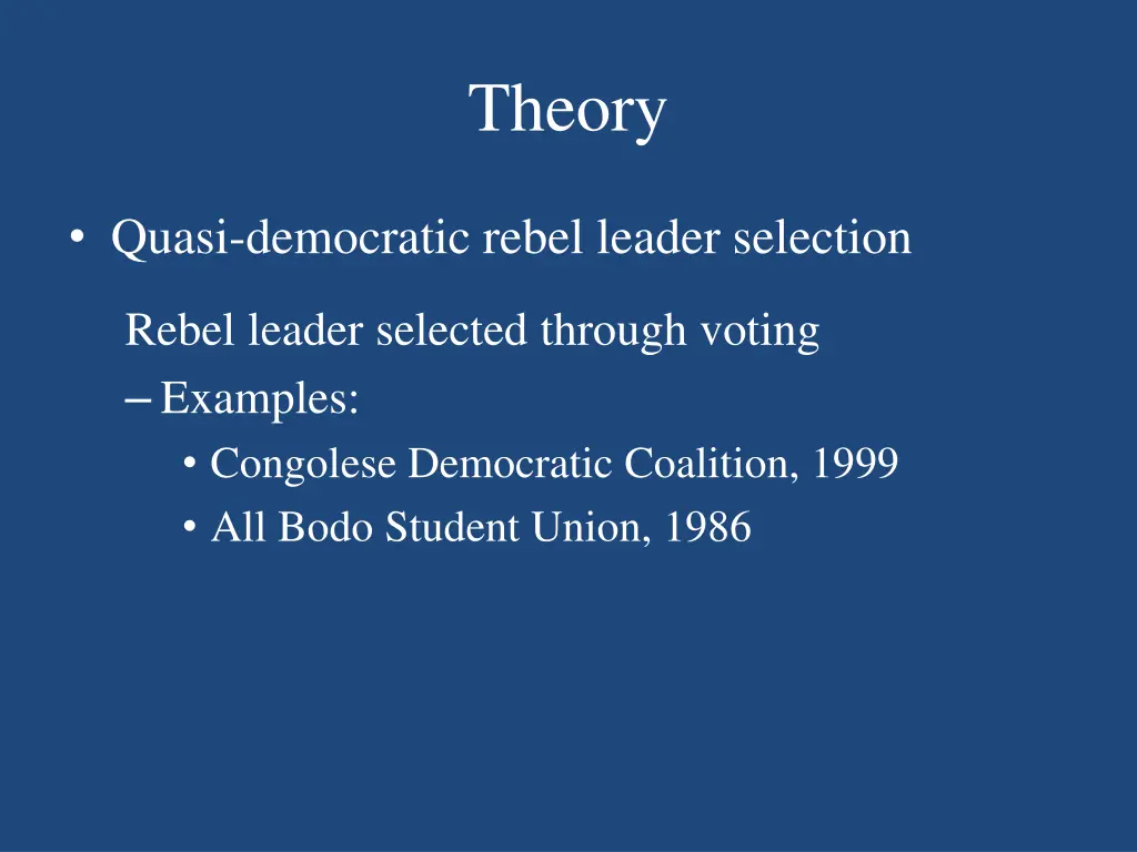 theory