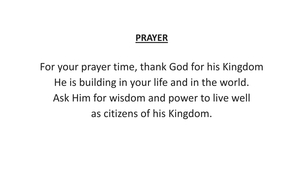 prayer