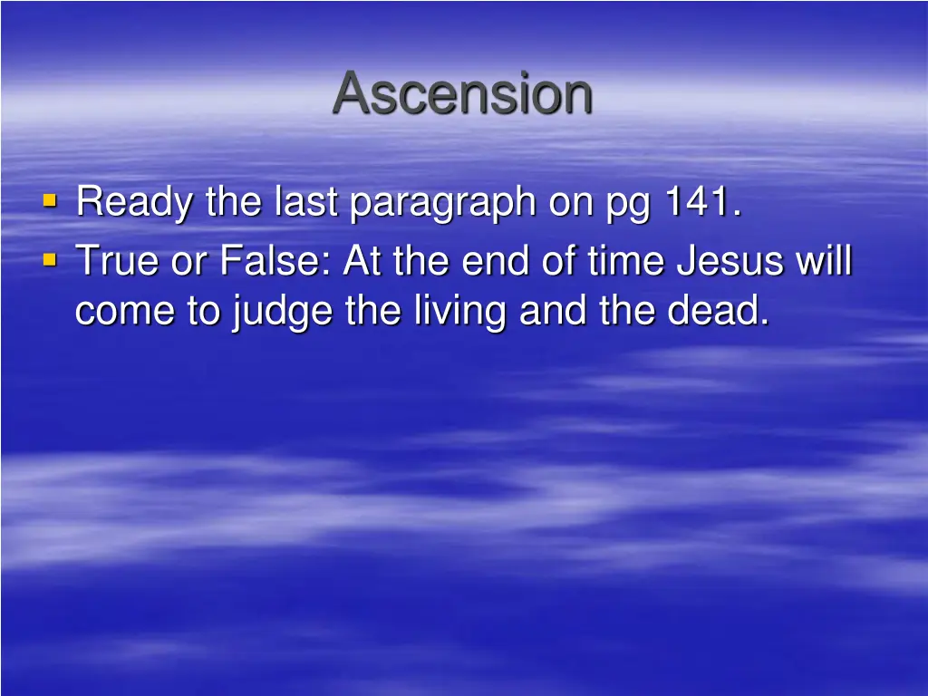 ascension