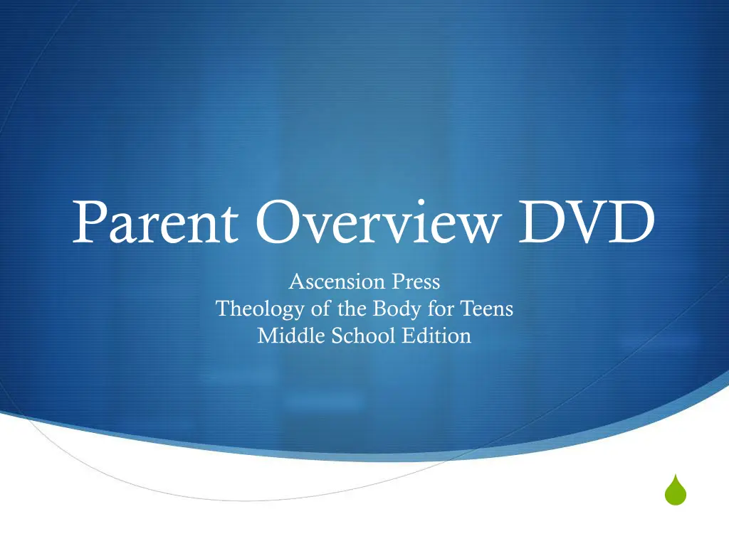 parent overview dvd