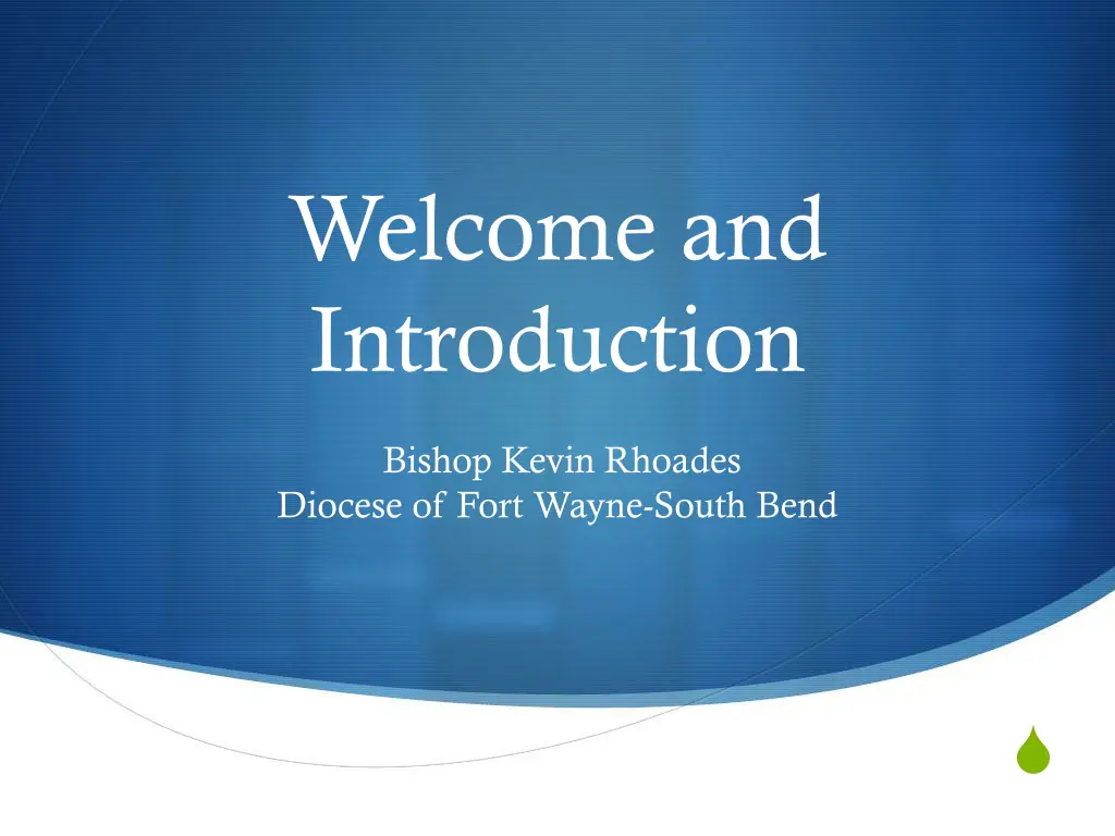 welcome and introduction