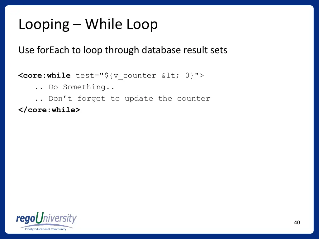 looping while loop