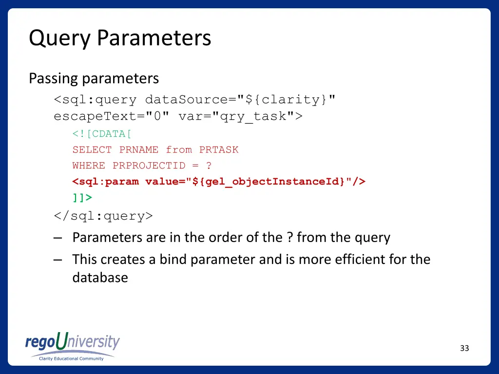 query parameters