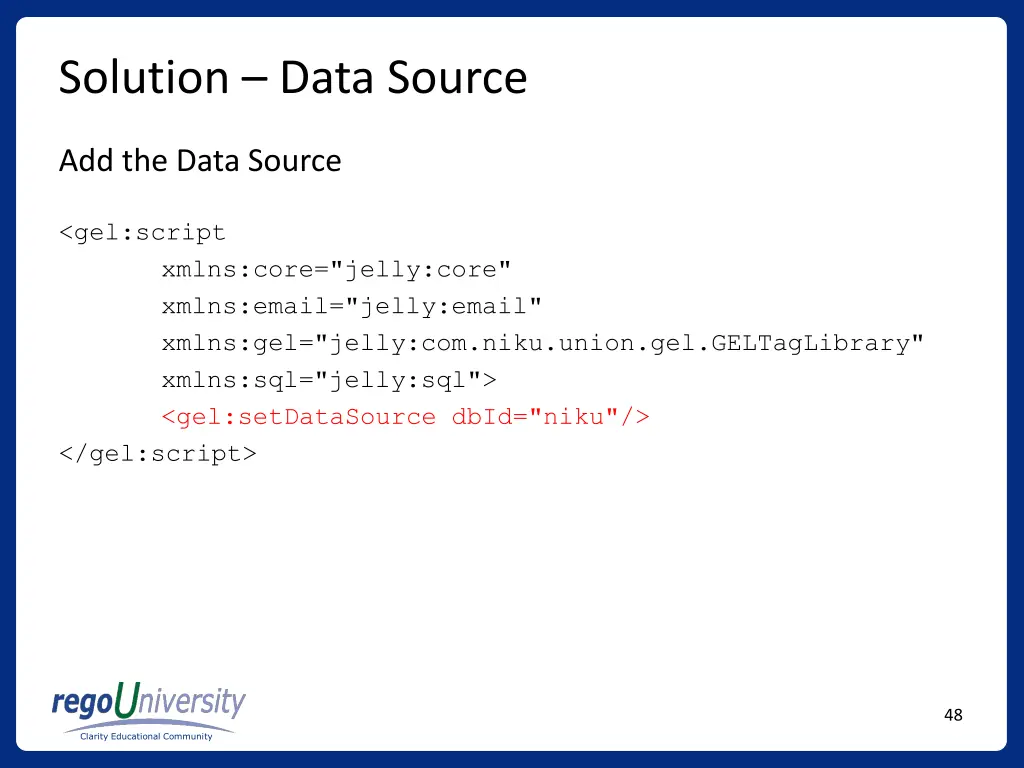solution data source