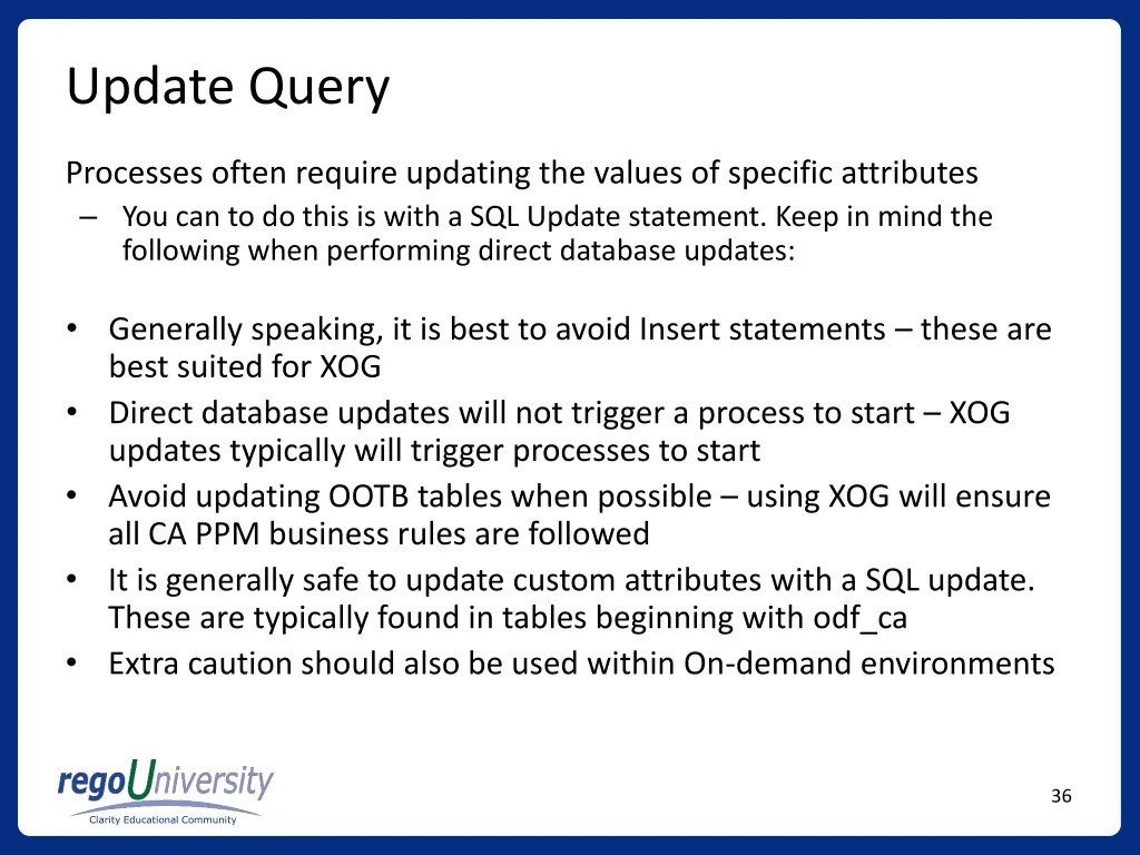 update query 1