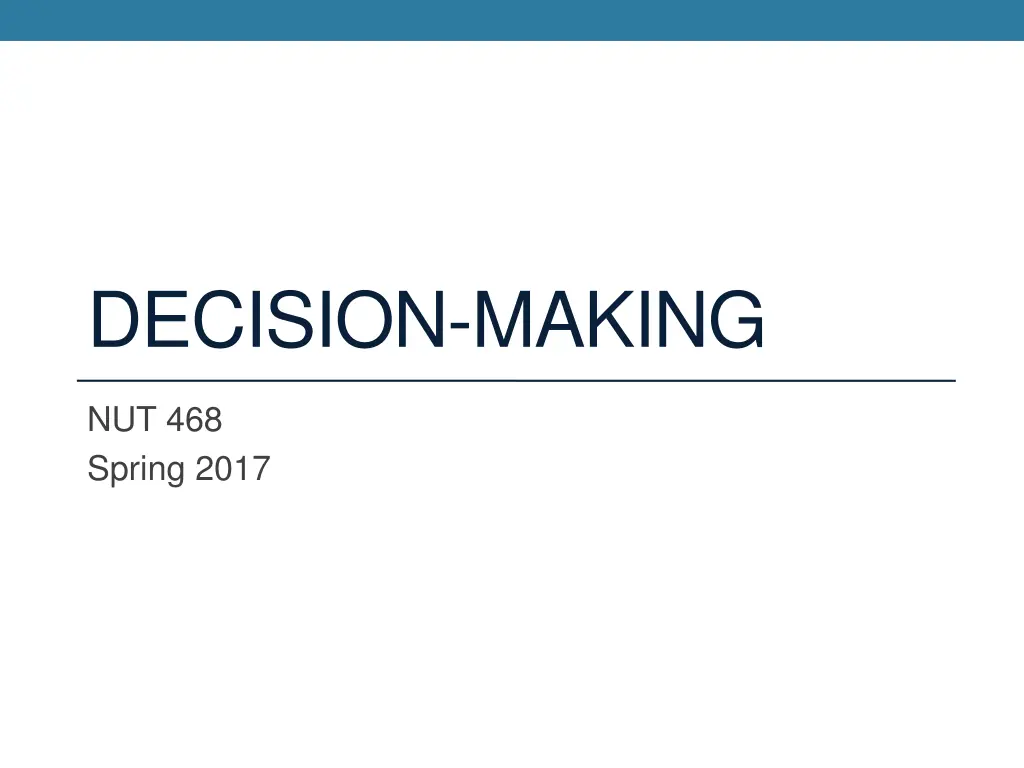 decision making