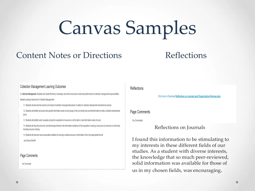 canvas samples 1