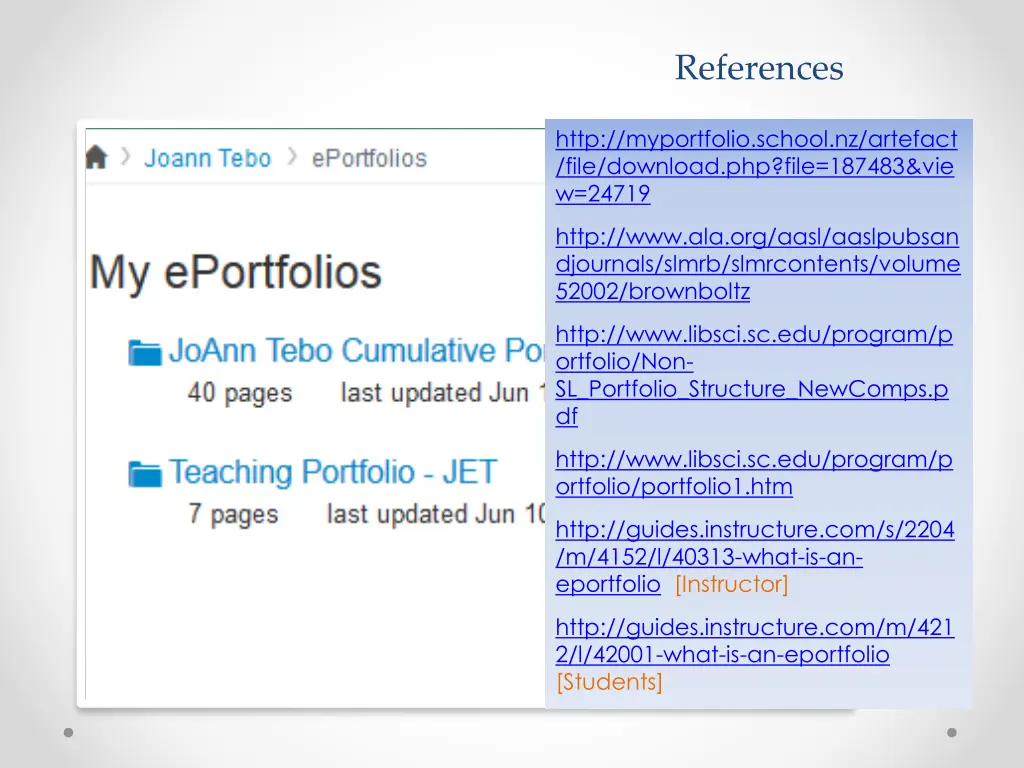 references