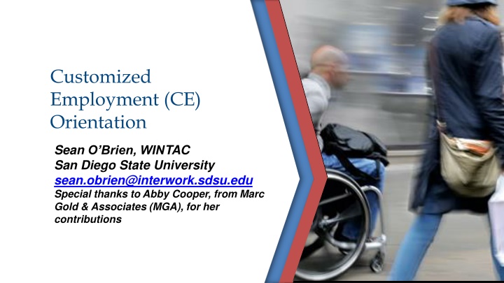 customized employment ce orientation