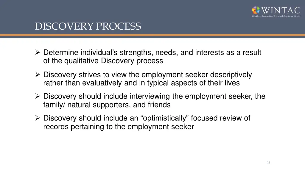 discovery process