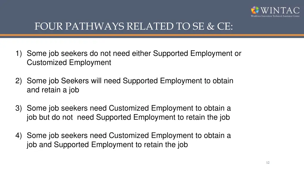 four pathways related to se ce