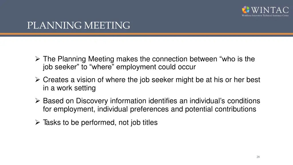 planning meeting