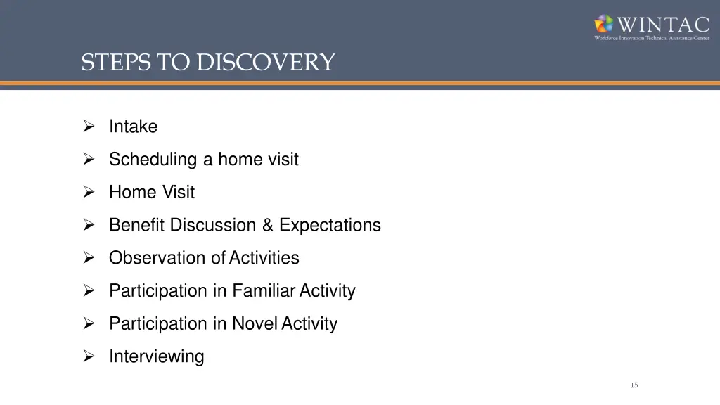 steps to discovery