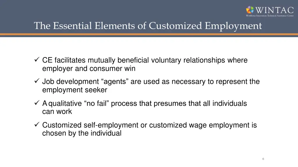 the essential elements of customized employment 2