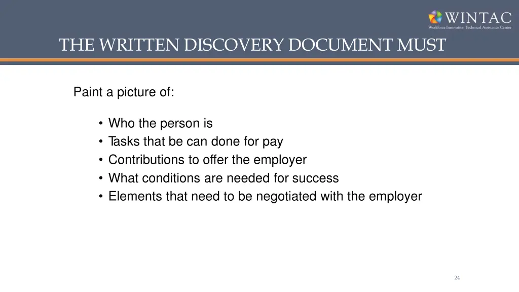the written discovery document must