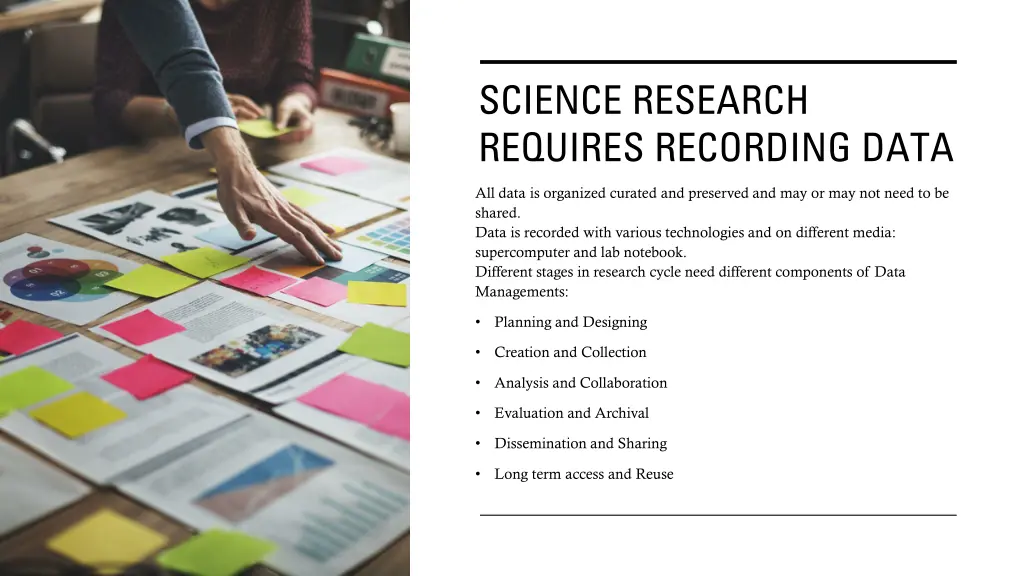 science research requires recording data