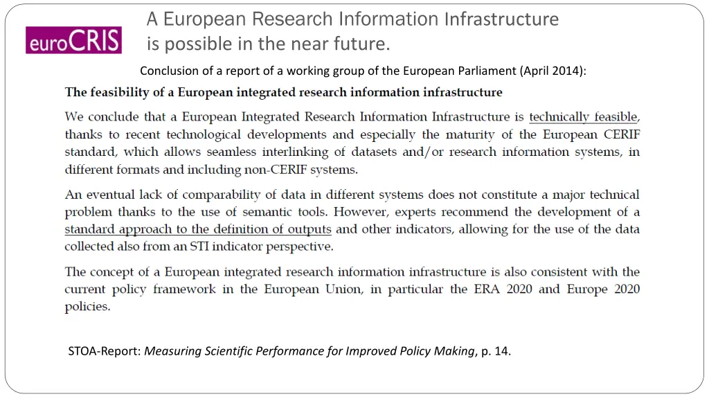 a european research information infrastructure 1