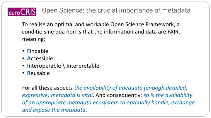 open science the crucial importance of metadata