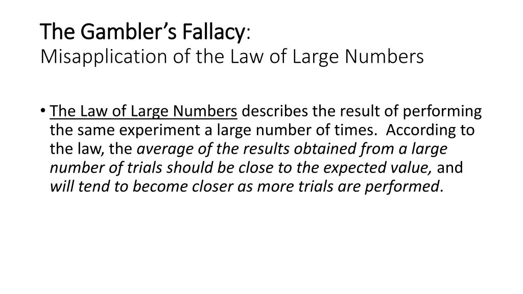 the gambler s the gambler s fallacy