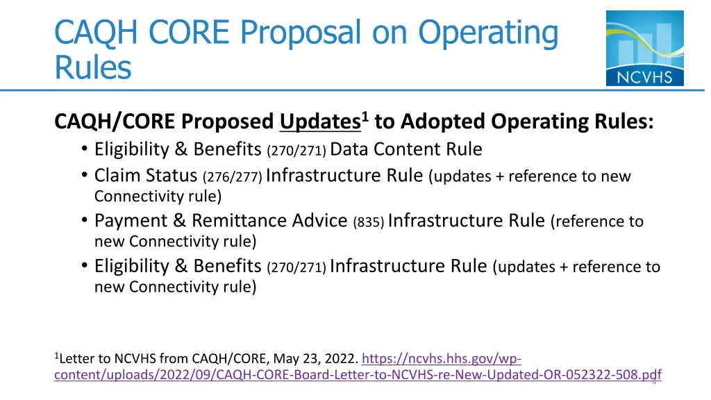caqh core proposal on operating rules