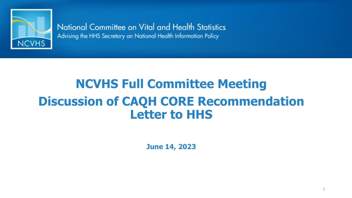 ncvhs full committee meeting discussion of caqh